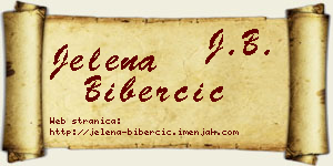 Jelena Biberčić vizit kartica